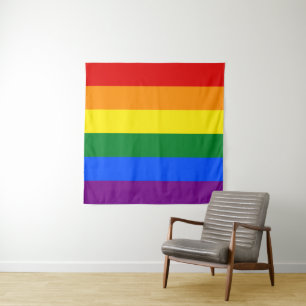 Gay Pride Flag 57 x 57 Tapestry