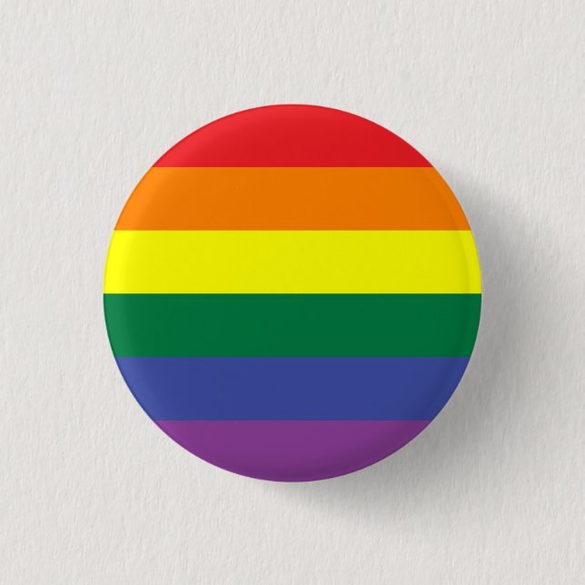 Gay Pride Flag button (Front)