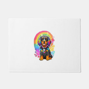 Gay Pride Flag Gordon Setter Dog Lover Rainbow Pri Doormat
