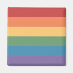 Gay Pride Flag Heathered Magnet