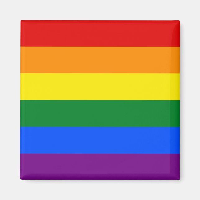 Gay Pride Flag LGBT Magnet (Front)