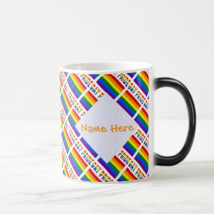 Gay Pride Flag LGBTQ Tiled Magic Mug