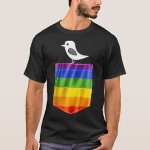 Gay Pride Flag Little Bird Lgbt Resist Pride T-Shirt