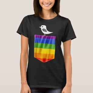 Gay Pride Flag Little Bird Lgbt Resist Pride  T-Shirt
