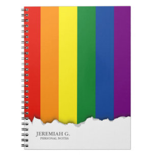 Gay pride Flag Notebook