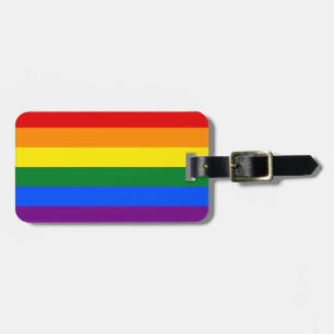 Gay Pride Flag Personalized Luggage Tag