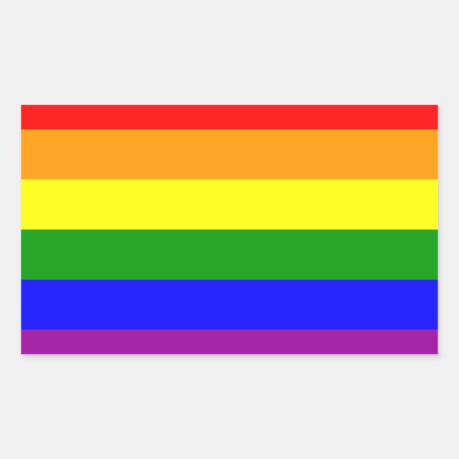 Gay Pride Flag / Rainbow Flag Sticker (Front)