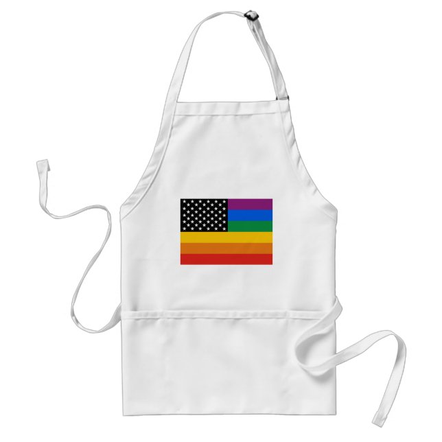 Gay Pride Flag Standard Apron (Front)