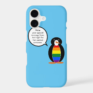 Gay Pride Flag Wildlife Penguin Personalized Gift