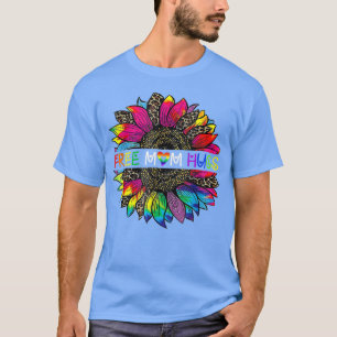 Gay Pride Free Mom Hugs Sunflower LGBT T-Shirt