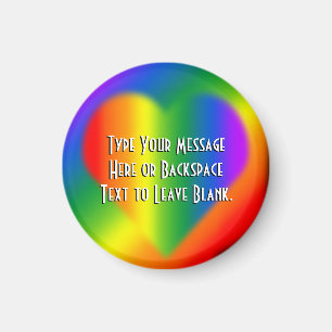 Gay Pride Fridge Magnets Custom Rainbow Love Gift