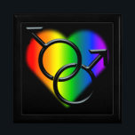 Gay Pride Gift Box Rainbow Man Love Jewellery Boxe<br><div class="desc">Rainbow Love Gift Box Customizable Gay Pride Jewellery Box Personalize Man Love Gift Boxes Gay Pride Decor Stylish Custom Same-Sex Love Keepsake Box Gifts GBLT Your Name Here Homosexual Love Boxes Accessories for Men Women Home & Office Customizable Homosexual Pride Jewellery Boxes Original Rainbow Love Boxes Gifts & Gay Pride...</div>