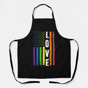 Gay Pride Gifts Men Women LGBT Rainbow Flag Gay Lo Apron
