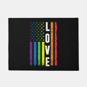 Gay Pride Gifts Men Women LGBT Rainbow Flag Gay Lo Doormat