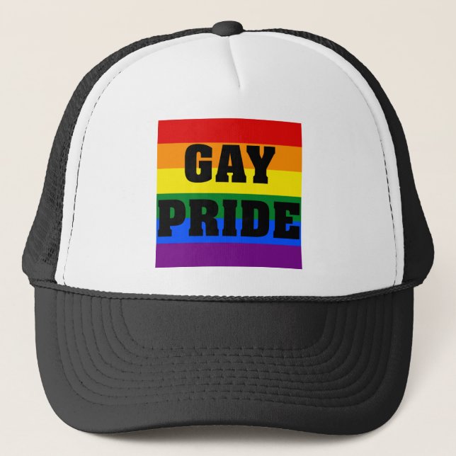 Gay pride Gifts Trucker Hat (Front)