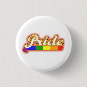 Gay Pride Glowing Pride 1 Inch Round Button