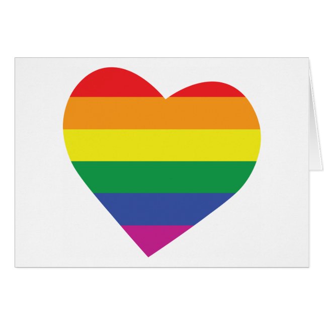 Gay Pride Heart (Front Horizontal)
