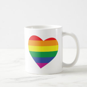 Gay Pride Heart Coffee Mug