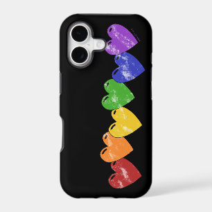 Gay Pride Hearts iPhone 5 Case