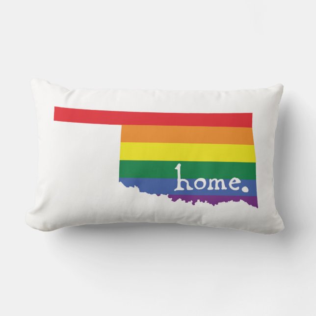 Gay Pride Home | Oklahoma Lumbar Pillow (Front)
