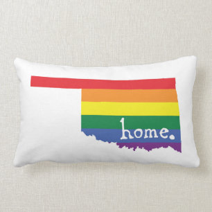 Gay Pride Home   Oklahoma Lumbar Pillow