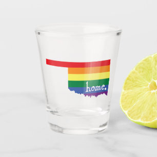 Gay Pride Home Oklahoma Shot Glass