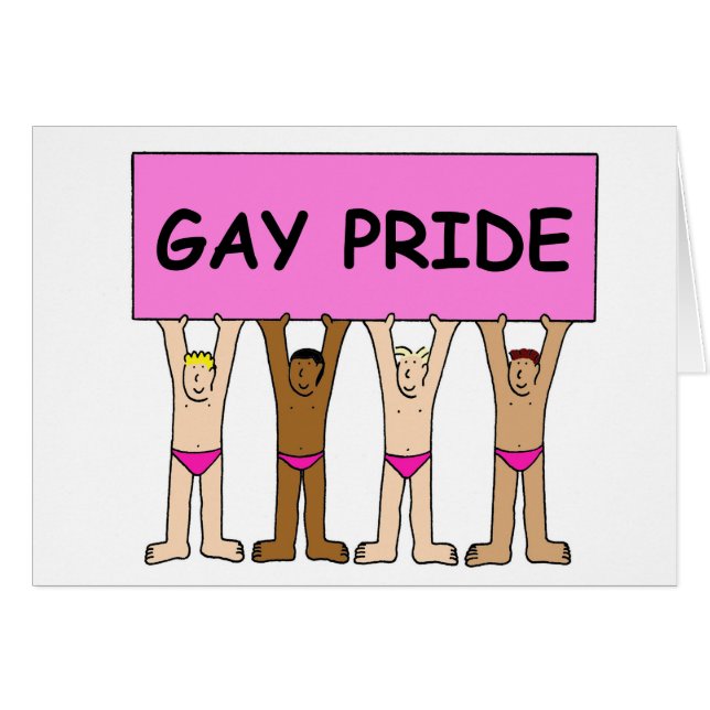 Gay pride Humour Dessin Hommes en Sous-Pantalon Ro (Devant horizontal)