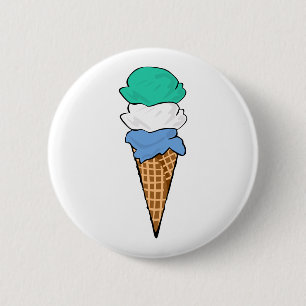 Gay Pride Ice Cream 2 Inch Round Button
