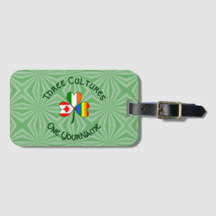 Gay Pride Ireland Canada Shamrock Flag Personalize Luggage Tag