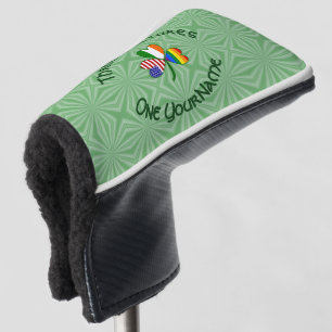 Gay Pride Ireland USA Shamrock Flag Personalized  Golf Head Cover