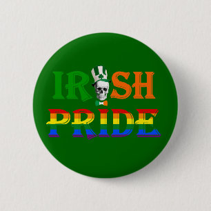 Gay pride  Irish  St Patrick's day 2 Inch Round Button