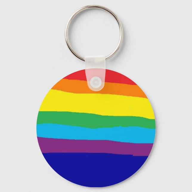 gay pride keychain (Front)