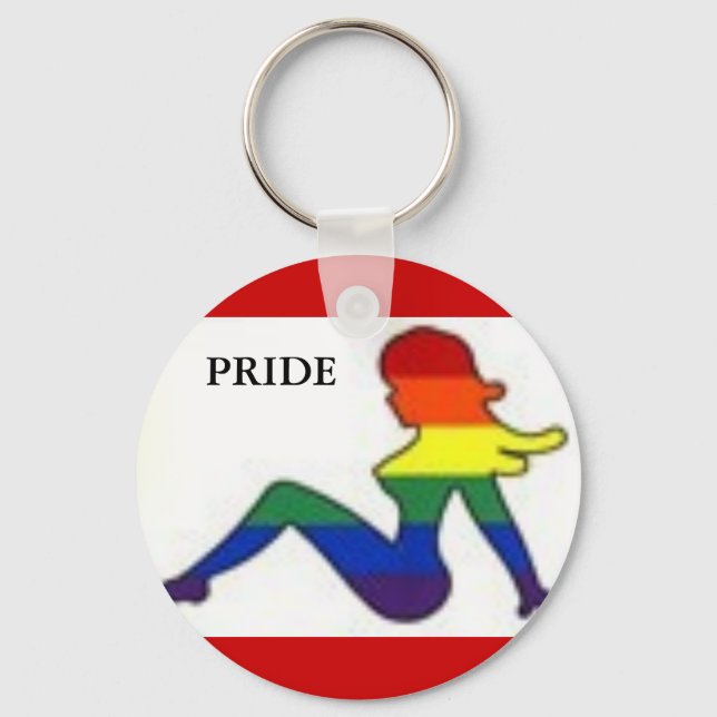 Gay Pride Keychain (Front)
