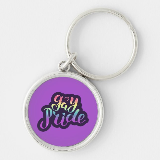 Gay Pride Keychain (Front)