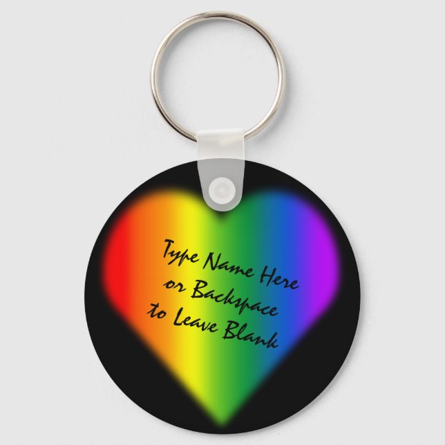 Gay Pride Keychain Rainbow Love Keychains & Gifts (Front)