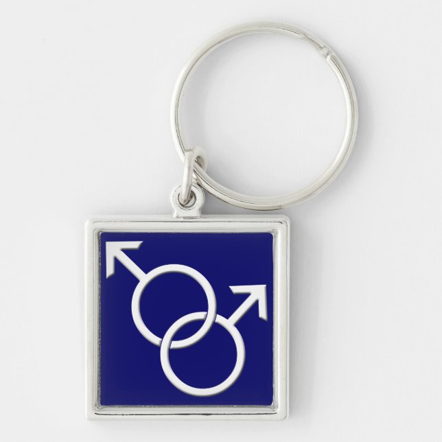 Gay Pride Keychain Rainbow Love Keychains Gifts (Front)