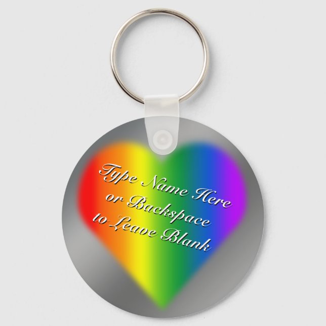 Gay Pride Keychain Rainbow Love Keychains & Gifts (Front)