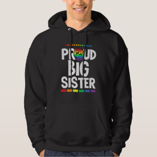 Gay Pride Lesbian LGBTQ Rainbow Sunflower Free Mom Hoodie