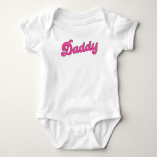 Gay Pride LGBT Pink Bear Gay Daddy Baby Bodysuit