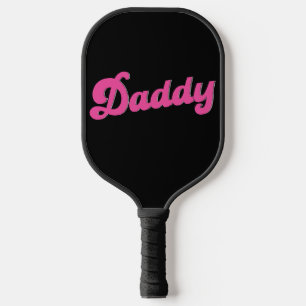 Gay Pride LGBT Pink Bear Gay Daddy  Pickleball Paddle