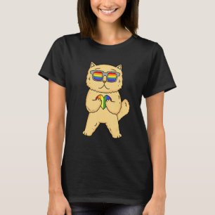 Gay Pride LGBT Rainbow - Cat Breed Persian - LGBT T-Shirt