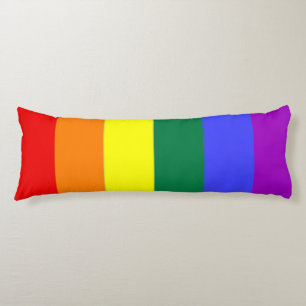 Gay Pride LGBT Rainbow Flag Body Pillow
