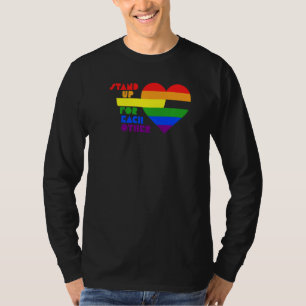 Gay Pride Lgbtq Lgbt Equality Rainbow Heart Just S T-Shirt