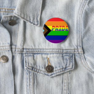 Gay Pride LGBTQ+ Progress Advocacy  2 Inch Round Button