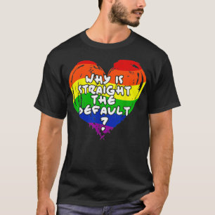 Gay Pride Love Rainbow Flag Heart LGBTQ Cool LGBT  T-Shirt