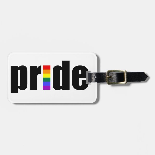 Gay Pride Luggage Tag (Front Horizontal)