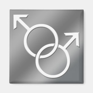 Gay Pride Magnets Same-Sex Man Love Fridge Magnets