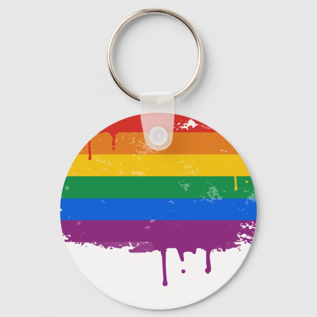 Gay Pride Merchandise Keychain (Front)