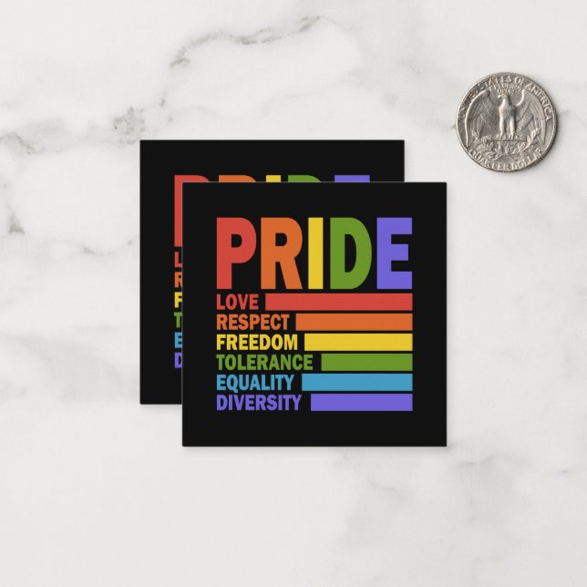 Gay Pride Month LGBT Card (Front/Back In Situ)