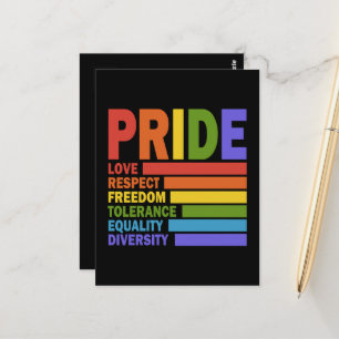 Gay Pride Month LGBT Postcard